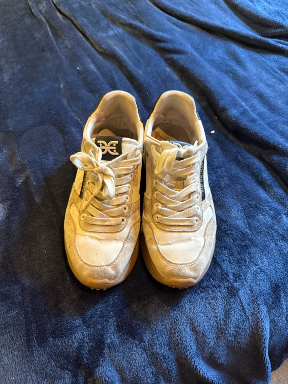 Sam Edelman Beige and Tan Women's Sneakers